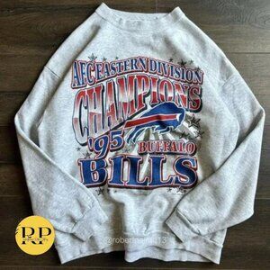 1995 Buffalo Bills Eastern Division AFC sweatshirt shirt retro robertpalmq13